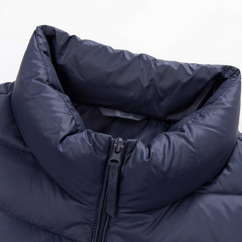 Jaqueta masculina leve e quente de pato branco 90 com gola alta, casaco elegante e versátil de outono e inverno