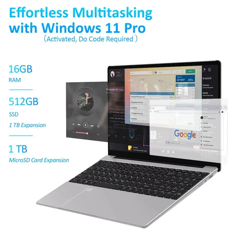Fast Shipping แล็ปท็อปที่ถูกที่สุด N95 แล็ปท็อป 15.6 นิ้วแบบพกพา Notebook Computadoras แล็ปท็อปพีซีคอมพิวเตอร์
