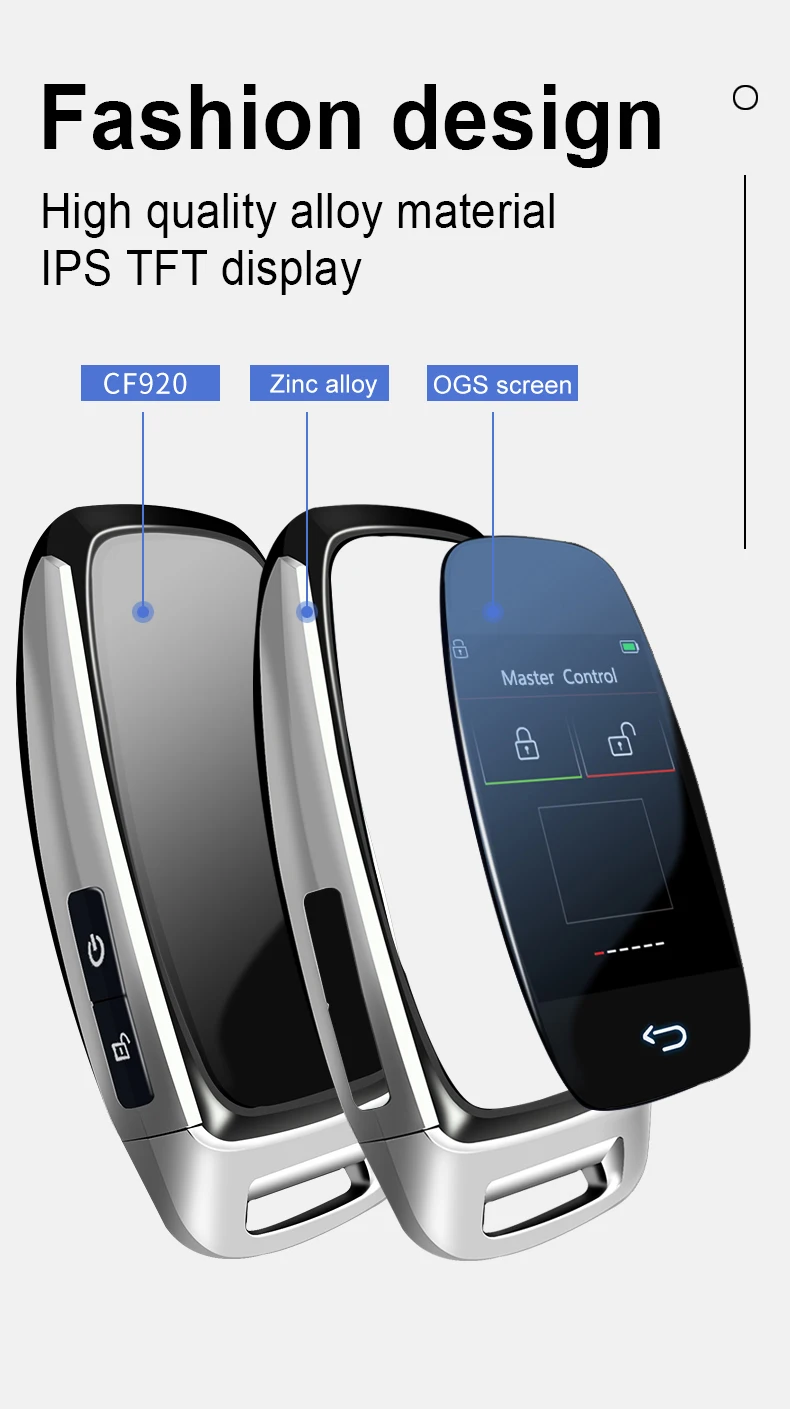 CF920 Modifizierte Universal-Fernbedienung Display Smart LCD Schlüssel Komfortable Eintrag Auto Lock Keyless Go Für Audi/BMW/Ford/Mazda/Toyota/KIA