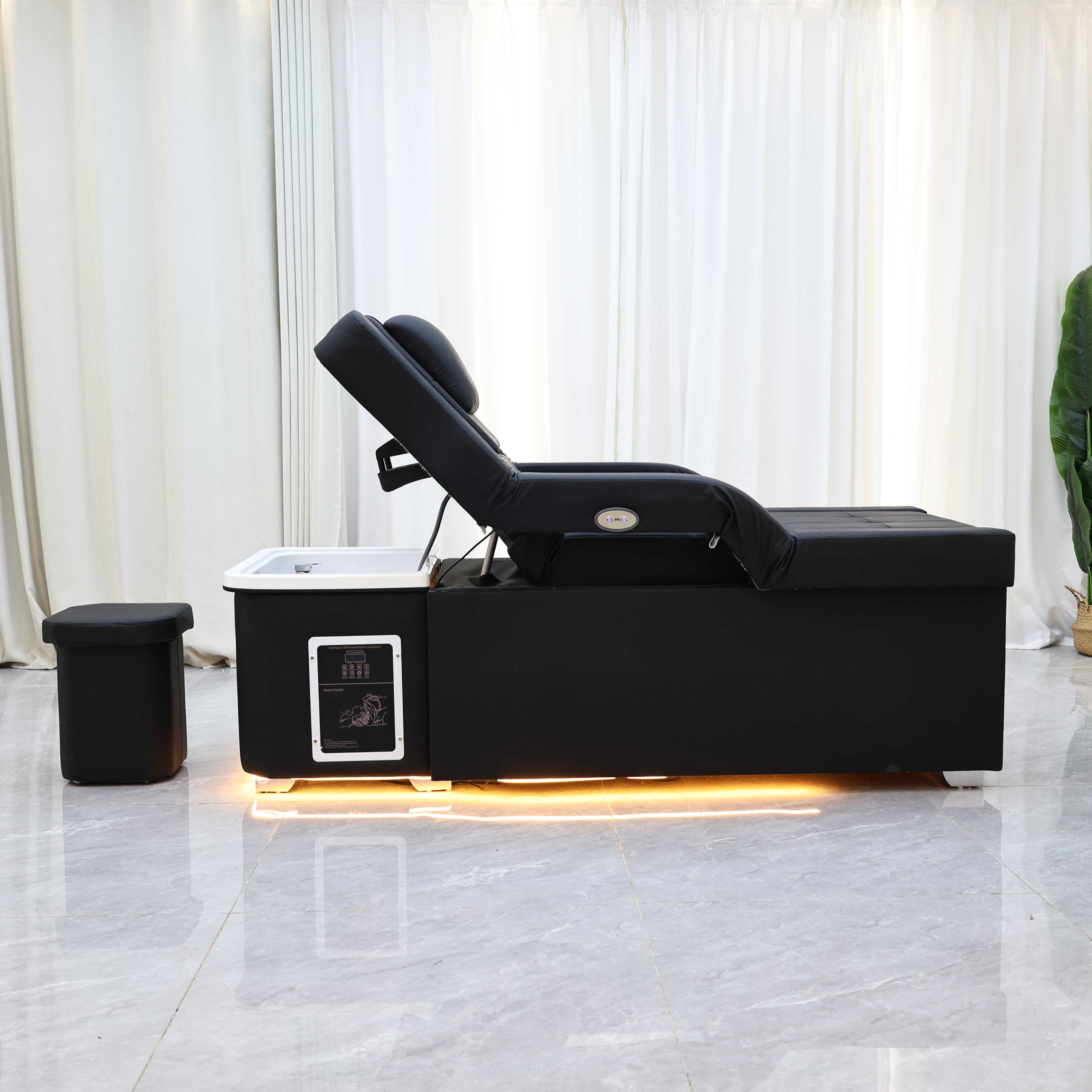 XinSheng 2025 Type d'ascenseur électrique Table de Massage lit de Massage shampooing lits tête SPA Salon meubles cheveux lavabo bain de pieds