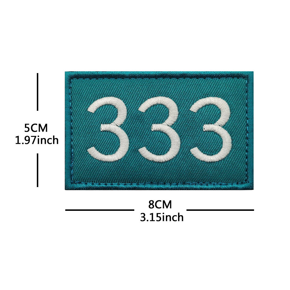 Spel nummer 388 007 230 067 456 001 Geborduurde armband Klittenband Tactische Badge Rugzak Patch Kleding patch