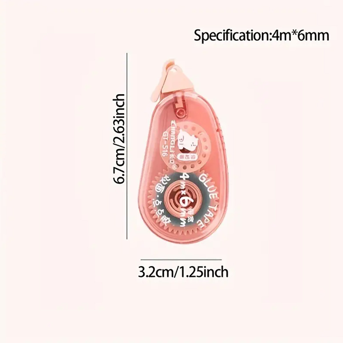 WQN-1PC Kawaii Dispensing High Viscosity Does Not Leave A Trace Correction Tape Transparent For Student And Office Use
