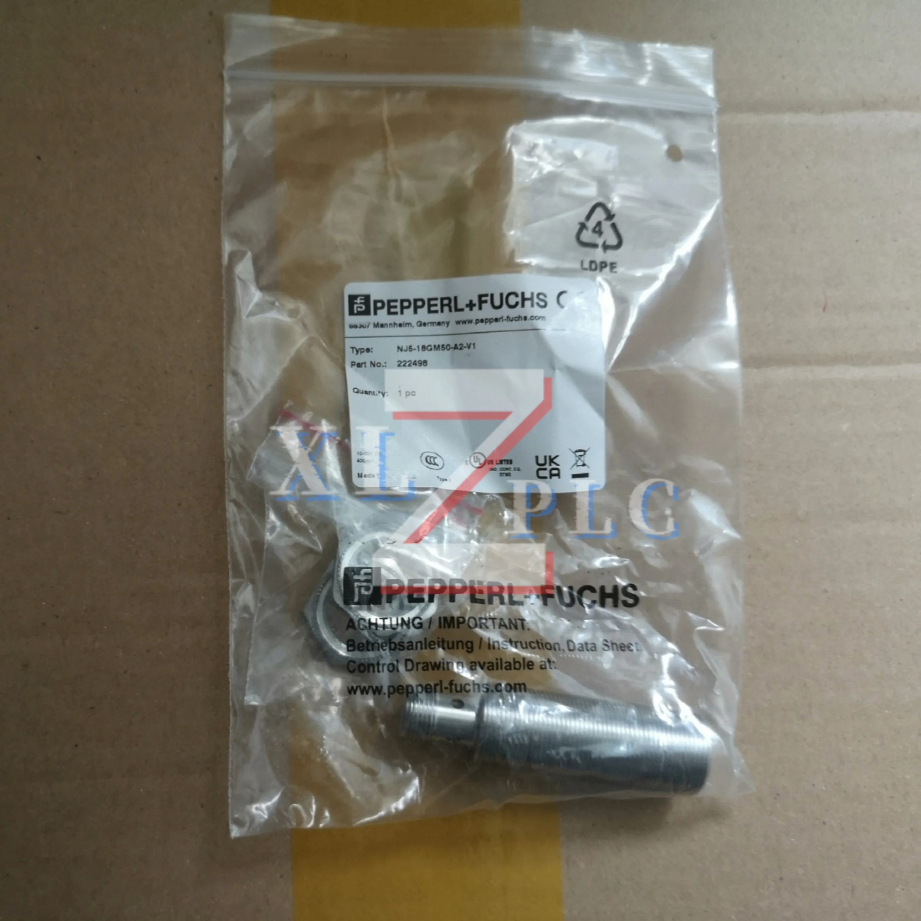 Sensor de proximidade indutivo novo original NJ5-18GM50-A2-V1 NJ5-18GM-N-V1