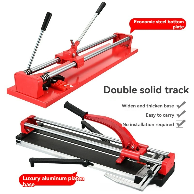 Manual Tile Cutting Machine, Wall Tile Pusher, Aluminum Alloy Double Track Infrared Ceramic Tile Cutting Machines Ceramic Tile B