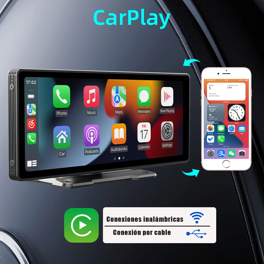 Universal 10.26 "Bildschirm Autoradio Multimedia Wifi Video Player drahtlosen Carplay-Bildschirm für Apple oder Android
