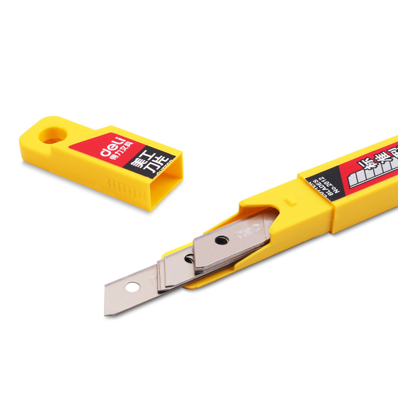 低炭素合金鋼ユーティリティナイフブレード、ペーパーカッティングクラフト、オフィスステーショナリー、アートペーパー、9mm、パックあたり10個