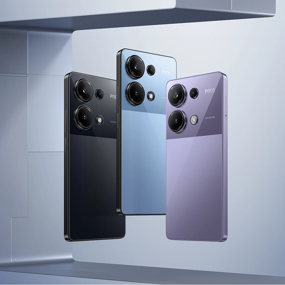 Globale version poco m6 pro nfc smartphone helio g99 ultra 120hz flow amoled 64mp dreifach kamera mit ois 67w turbo ladung