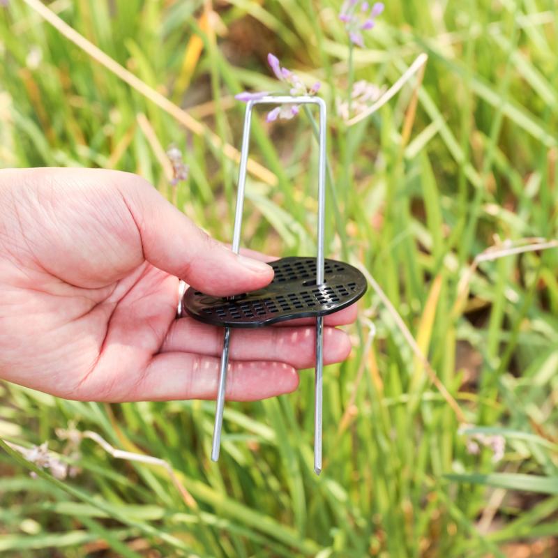 Clavijas de tierra en forma de U con arandelas amortiguadoras, clavijas de jardín para asegurar hierba, paisaje, red de tela, accesorios para césped y jardín, 40/80 Uds.