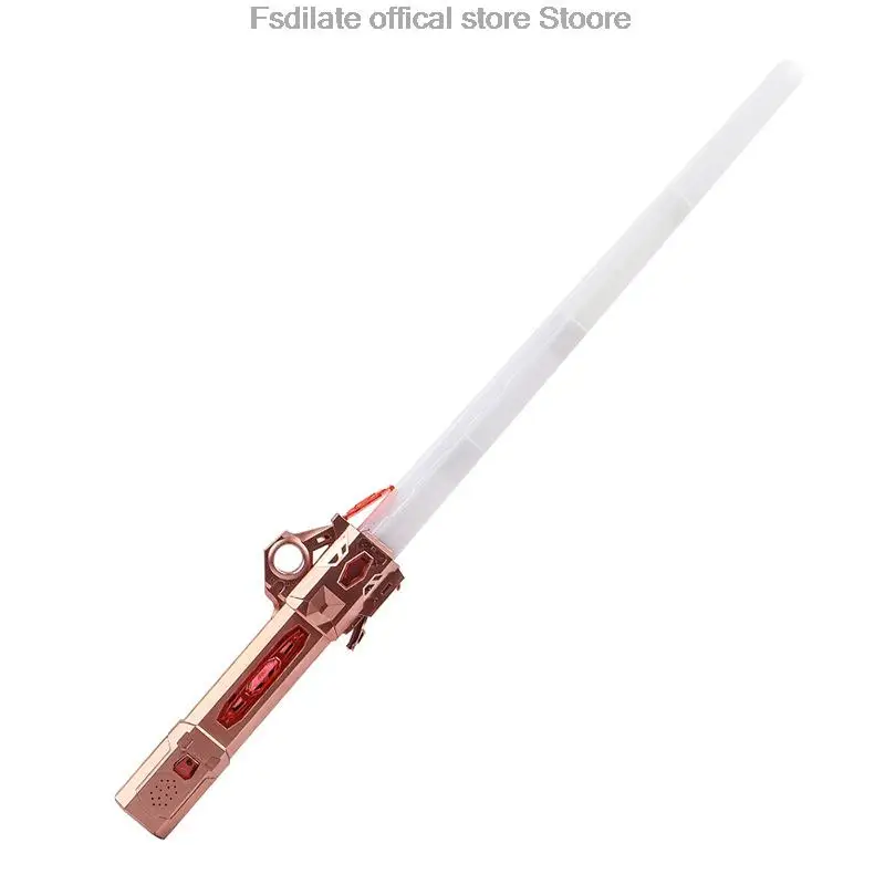 Sabre de luz brinquedo infantil espada laser estrela 2 em 1 flash vara fluorescente cabelo sabre de luz brinquedo das crianças espada luz rgb