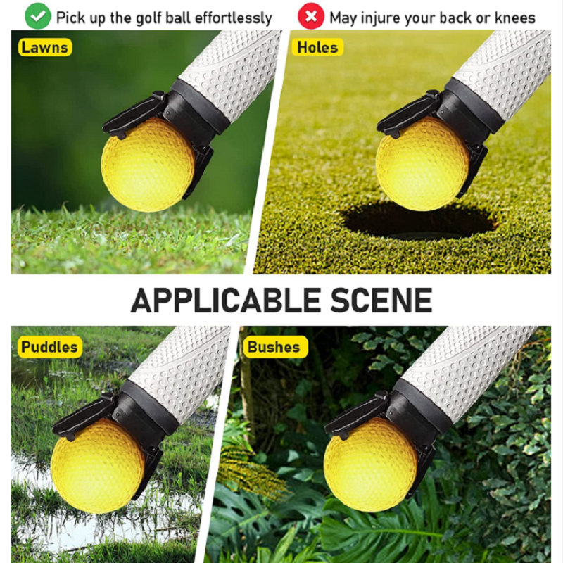 Recuperador de pelotas de Golf superior para Putter, recuperador de pelotas de Golf para Putter, 6 uds.