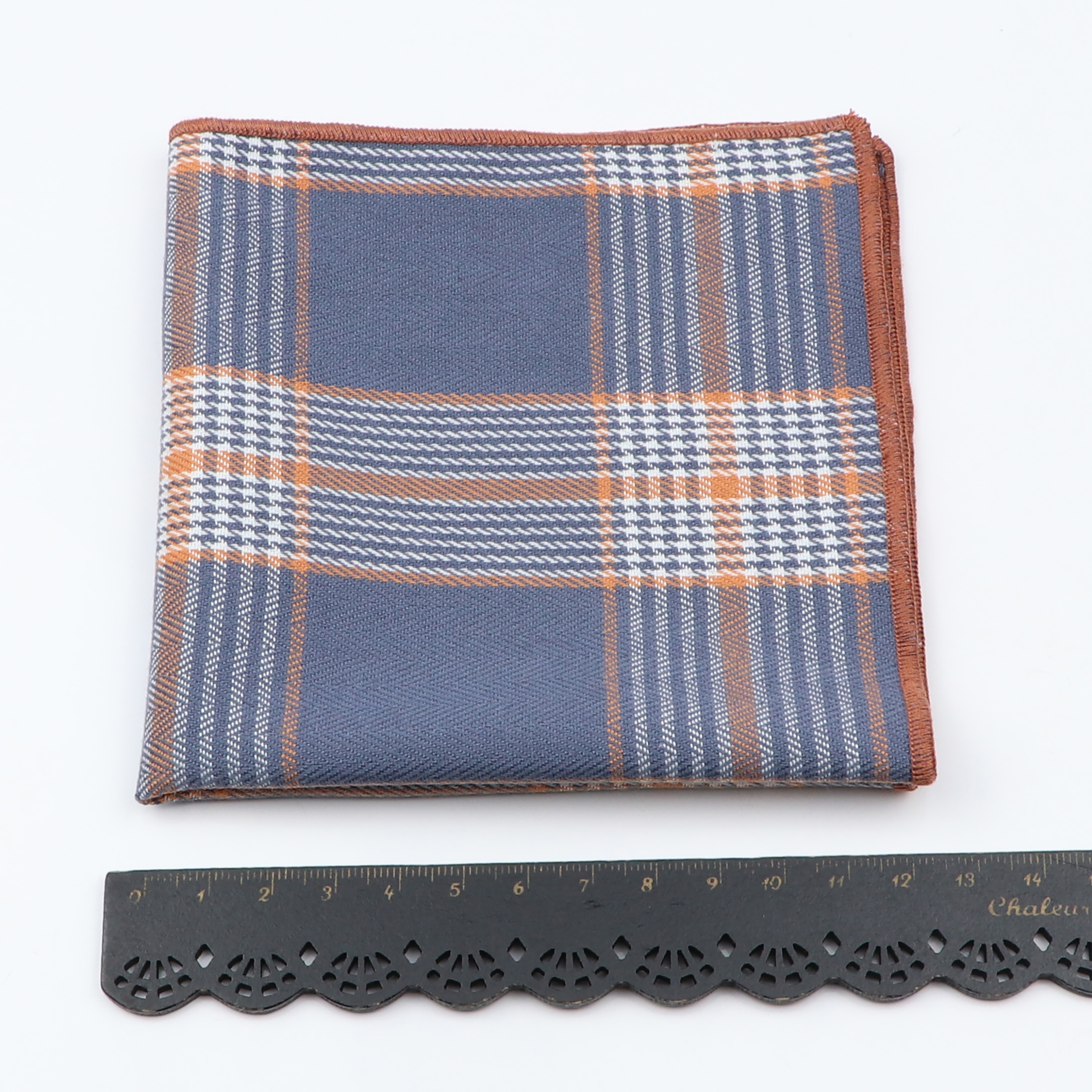 Moda clássico 100% algodão bolso quadrados para homens listrado xadrez azul preto marrom negócios terno de casamento lenço hankies presente