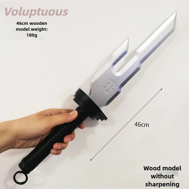 45cm/17.71 Jujutsu Kaisen Anime Peripherals Katana Sword Inverted Spear of Heaven Wood Sword Cosplay Props Weapon Model Boy Gift