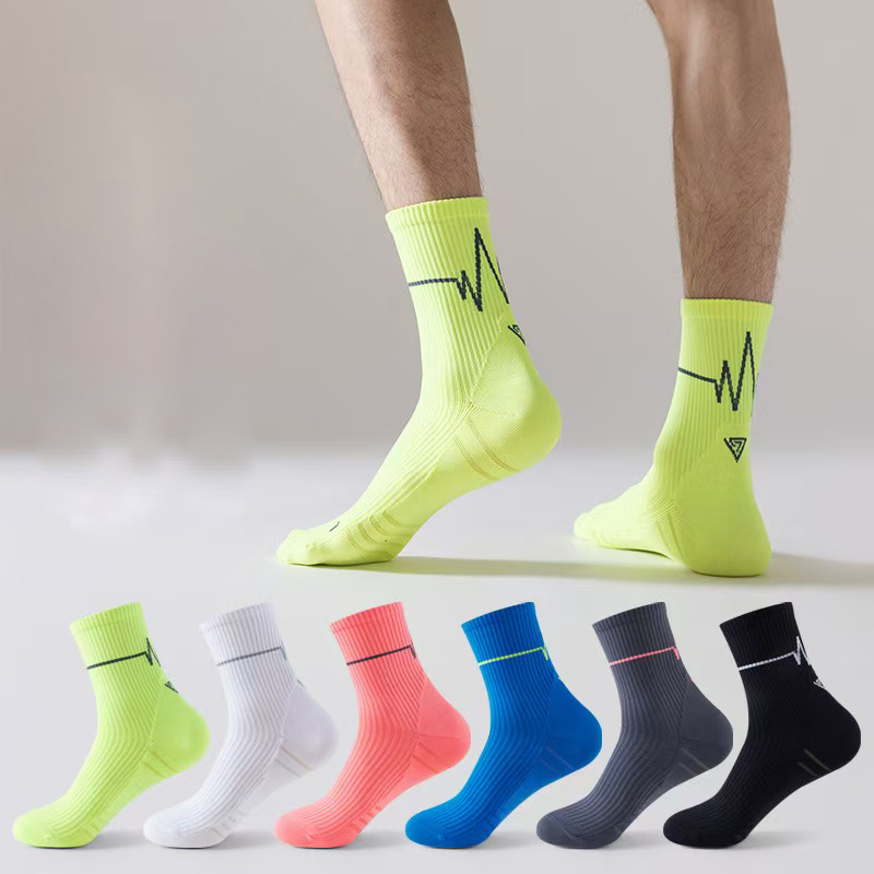 1/3 pares de calcetines profesionales para correr para hombre y mujer, calcetines de ciclismo Whiteline para maratón, calcetines deportivos para correr para hombre y mujer