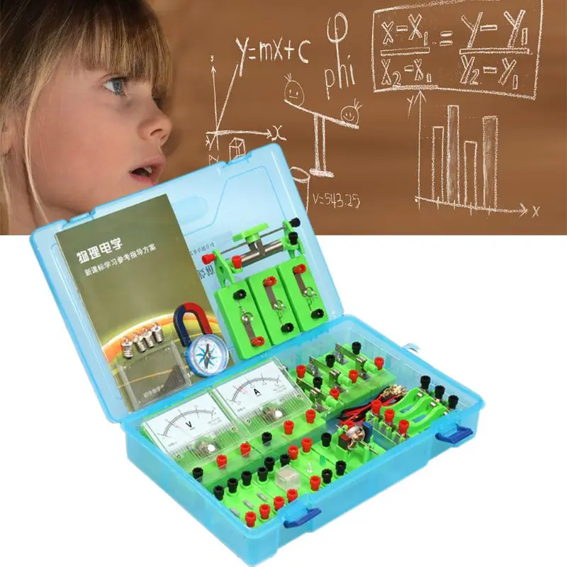 Laboratorio di scienze della fisica Kit di avviamento per l'apprendimento del circuito di base esperimento di elettricità e magnetismo esplorazione dell'elettronica elementare