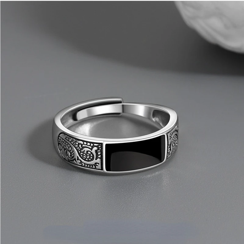 Anillos con diseño de dragón Simple a la moda para hombres y mujeres, regalo Retro Hip Hop, anillo de dedo índice abierto de cobre, accesorios de joyería Punk