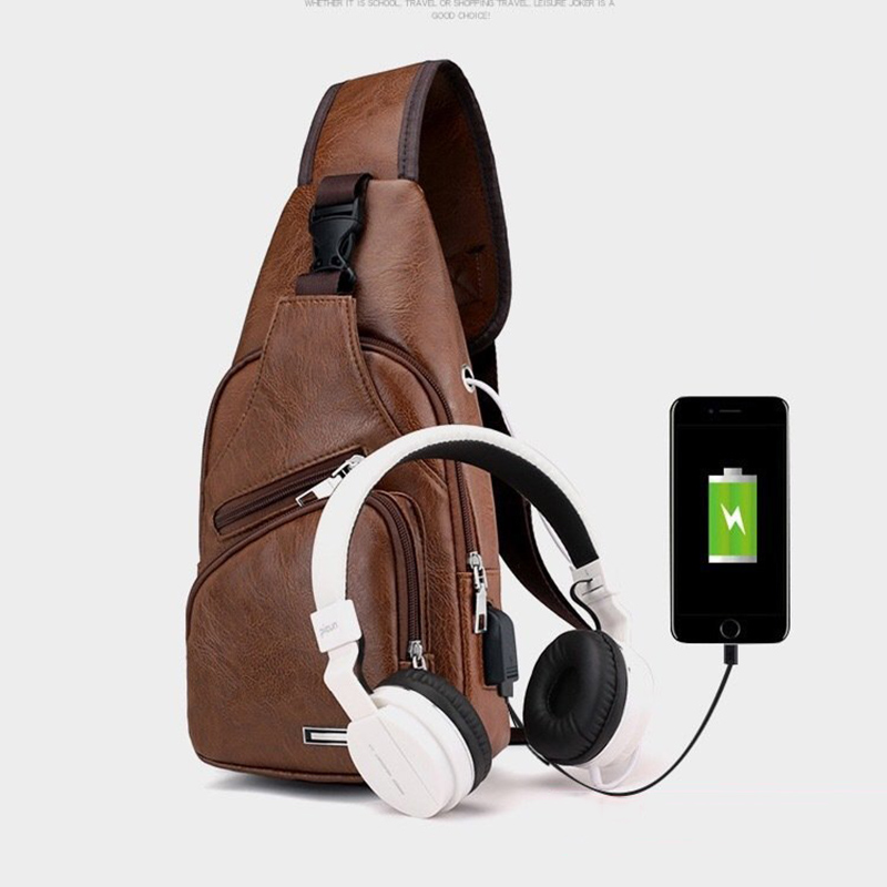 1 шт. Мужская многофункциональная нагрудная сумка