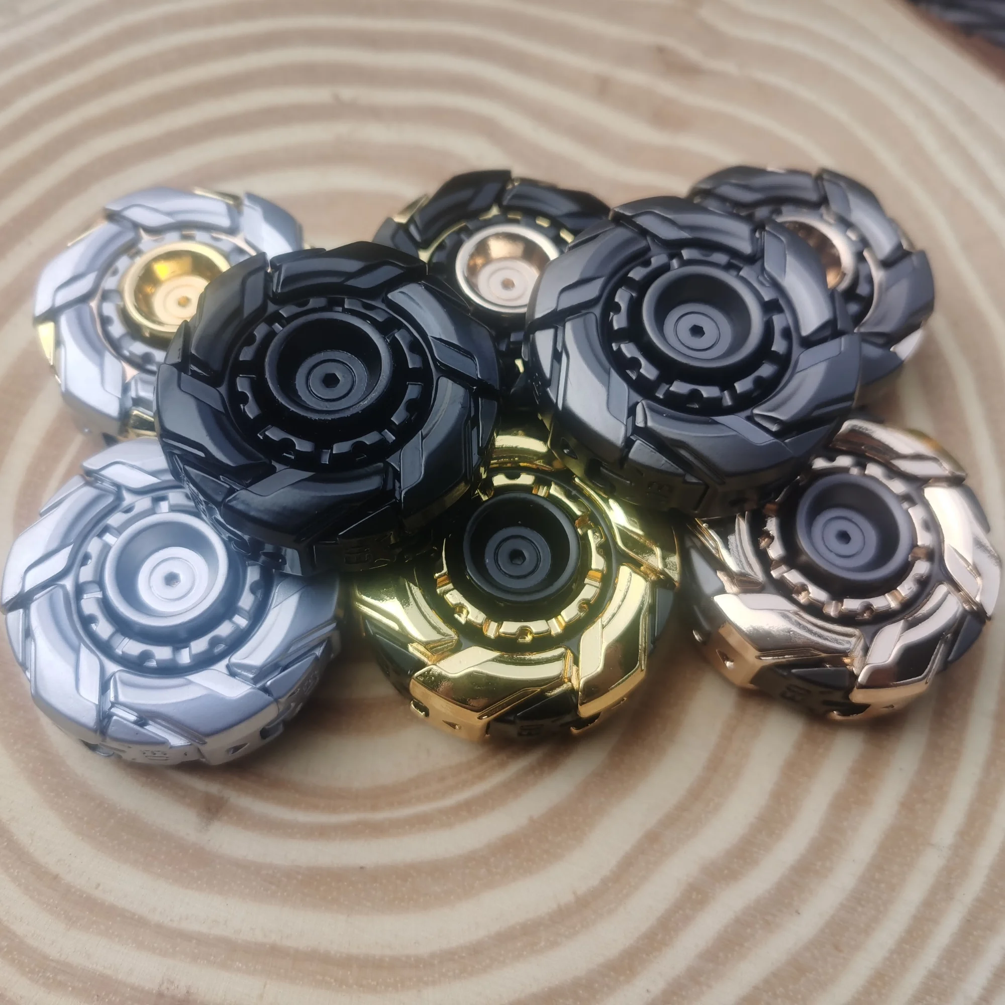 EDC Fidget Sliders Open Armor Spinning TopFidget Toys Stress Relief dla dorosłych Magnetic Meta