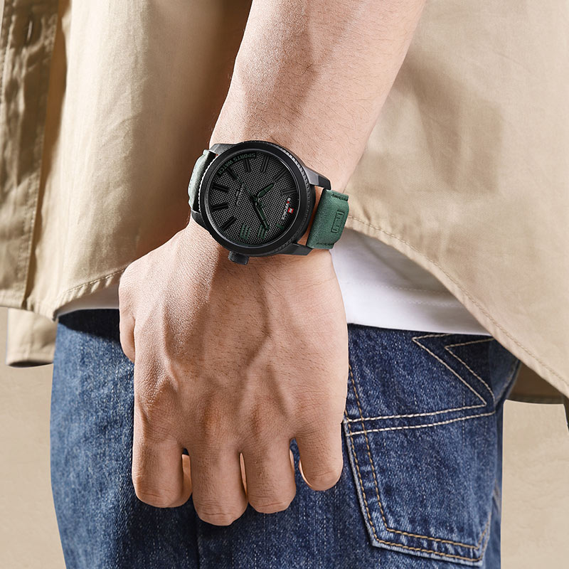 Navi force beliebte männliche Armbanduhr Militärs port stoß feste wasserdichte Leder uhr Männer Mode lässige Uhr Relogio Masculino