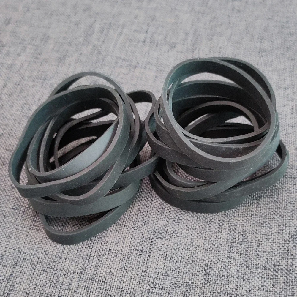 100 pezzi grandi elastici neri anello di gomma resistente elastico robusto elastico in gomma per ufficio casa imballaggio fornitura cravatta in gomma