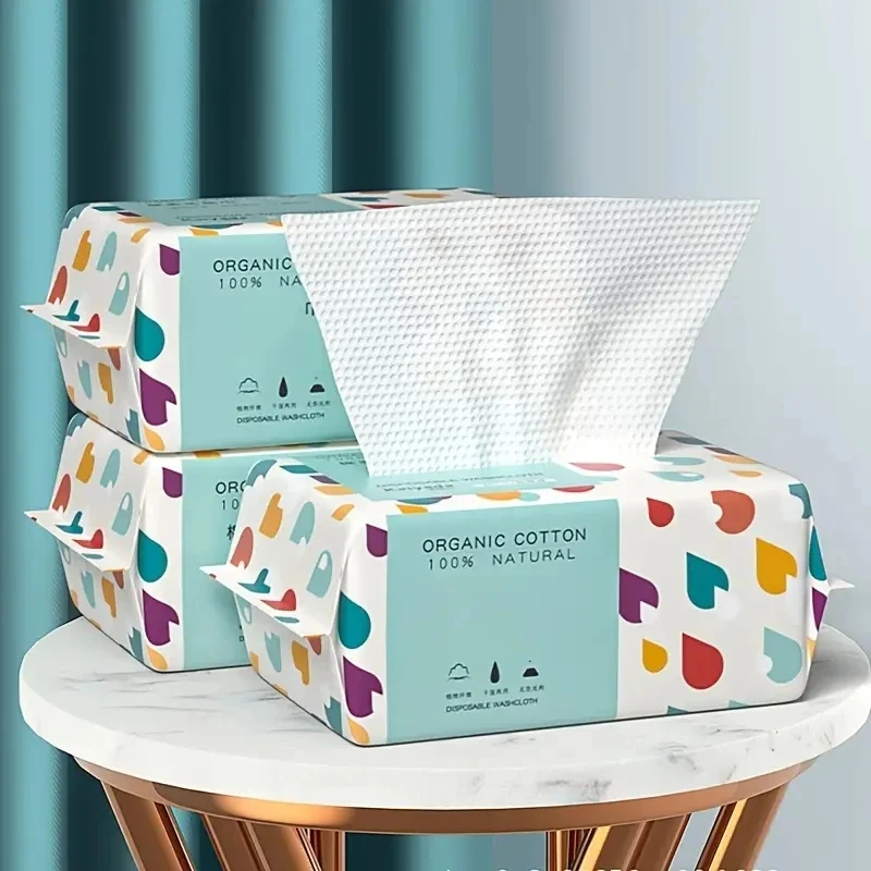 Toalla facial desechable gruesa 100% de algodón, toallitas suaves para quitar maquillaje, toallitas limpiadoras en seco para el cuidado de la piel