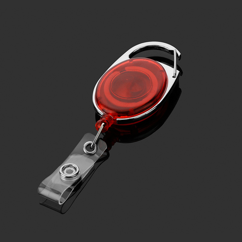 แท็ก ID แบบพับเก็บได้ใบอนุญาตทํางานกรณีฝาครอบผู้ถือป้ายพนักงานทํางาน Pass Access Work Card Holder Cover Sleeve Badge Protector