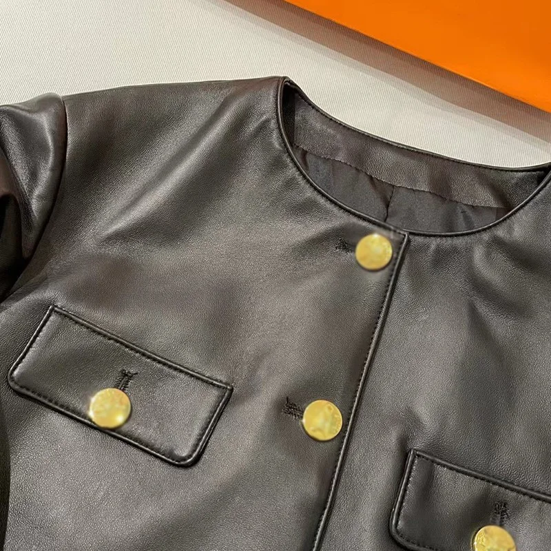 Tcyeek Real Sheepskin Genuine Leather Jacket Motorcycle Women's Leather Jacket Spring Autumn Coats Black Short Jackets Chaquetas