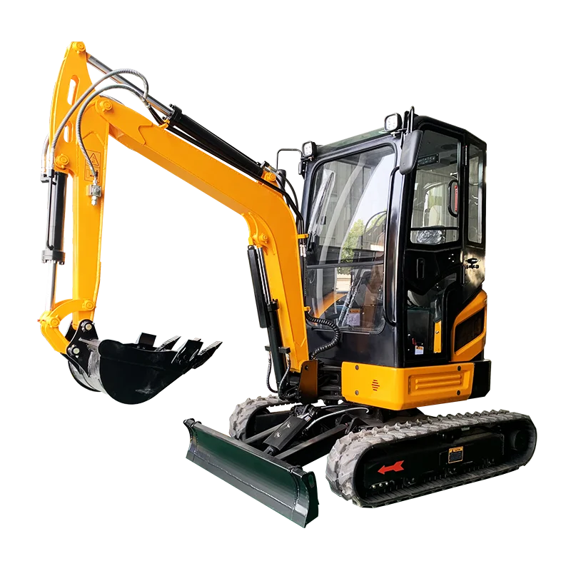 Factory customized small excavator 1-ton agricultural micro track excavator with cab portable excavator indoor construction