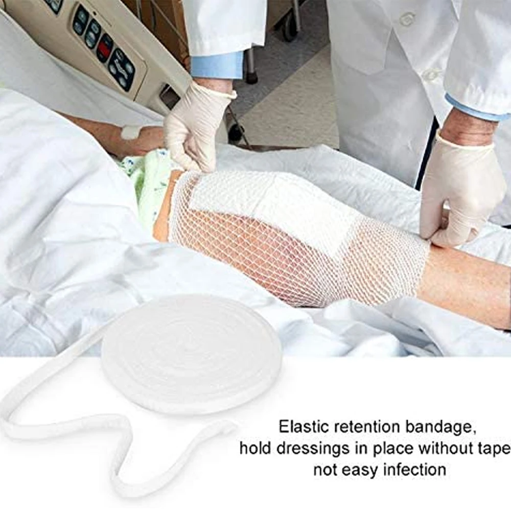 1 Rolle elastisches Netz, Wundverband, Netz, röhrenförmiger Verband, Netzschlauch, röhrenförmiger Gaze-Fix, atmungsaktiver Verbandhalter für Erwachsene, Handgelenk