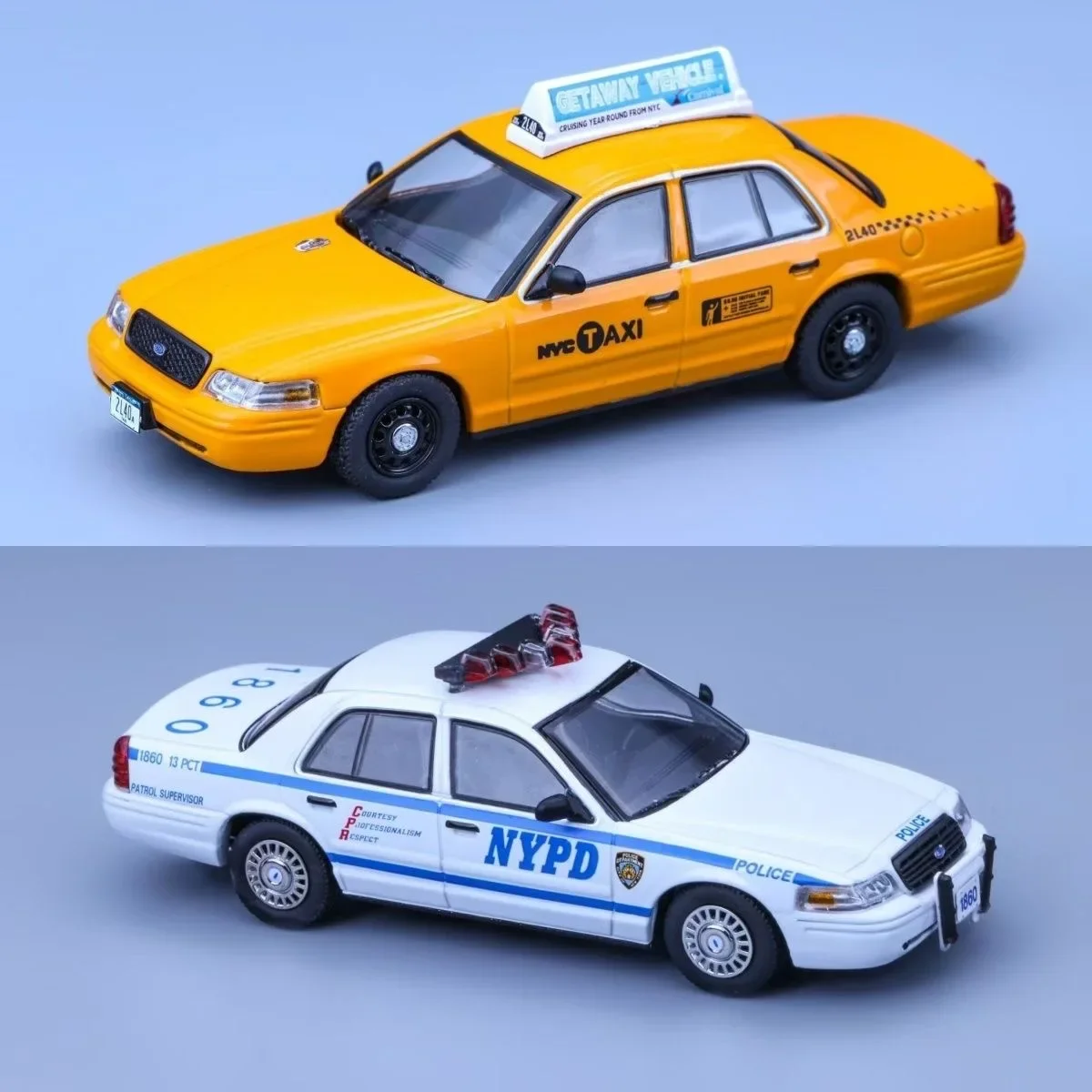 B-M Rollin 1:64 Ford Crown Victoria Interceptor Emergency Vehicle Alloy Model
