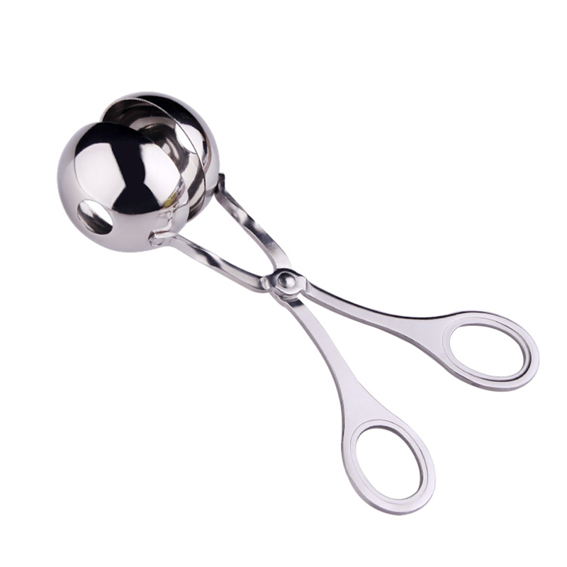 Aço inoxidável Carne Ball Maker Ferramenta, Clipe, Redondo, Arroz Bola Shaper, Colher, Almôndega Fazendo Mold, Antiaderente, Recheado, Gadget de cozinha