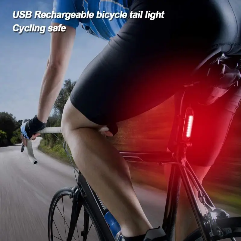 Xe Đạp Phía Sau Đèn USB Chống Nước LED Sạc An Toàn Cảnh Báo Đèn Xe Đạp Tặng Phụ Kiện Đi Đêm Đi Xe Đạp Họa Tiết Rằn Ri Nét Ta 016RAR