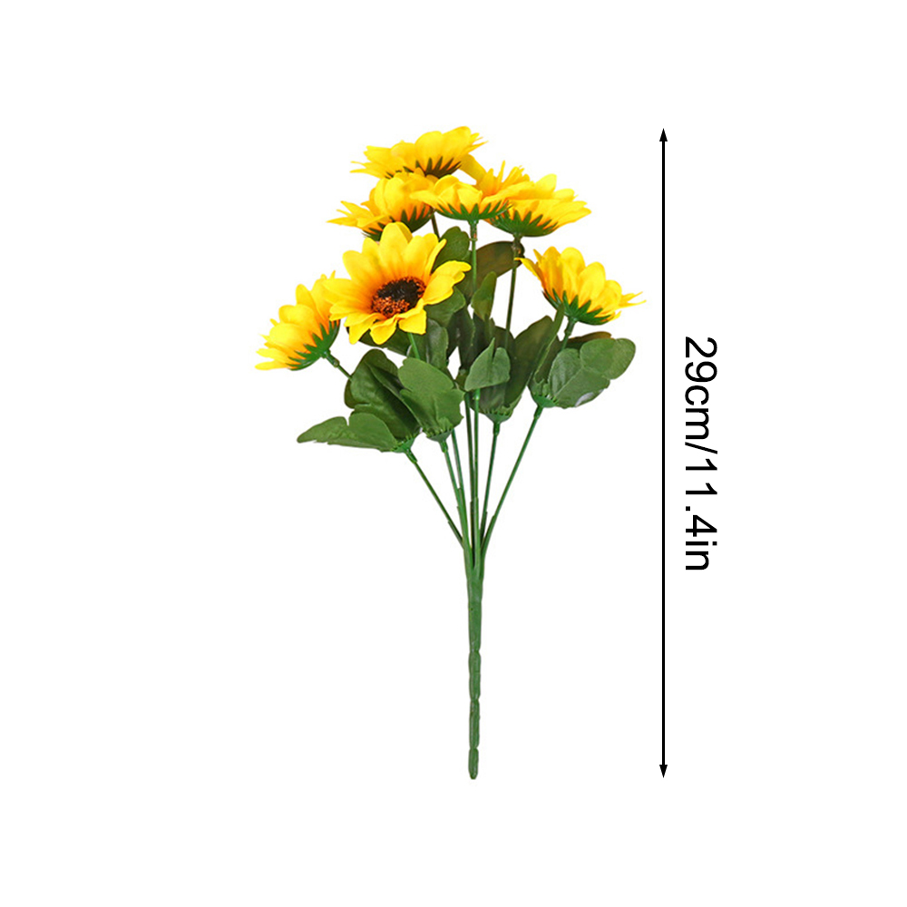 1PC Sunflower 7-Head Artificial Sunflower Bouquet, Bouquet, Wedding Home Decoration And Artificial Flowers