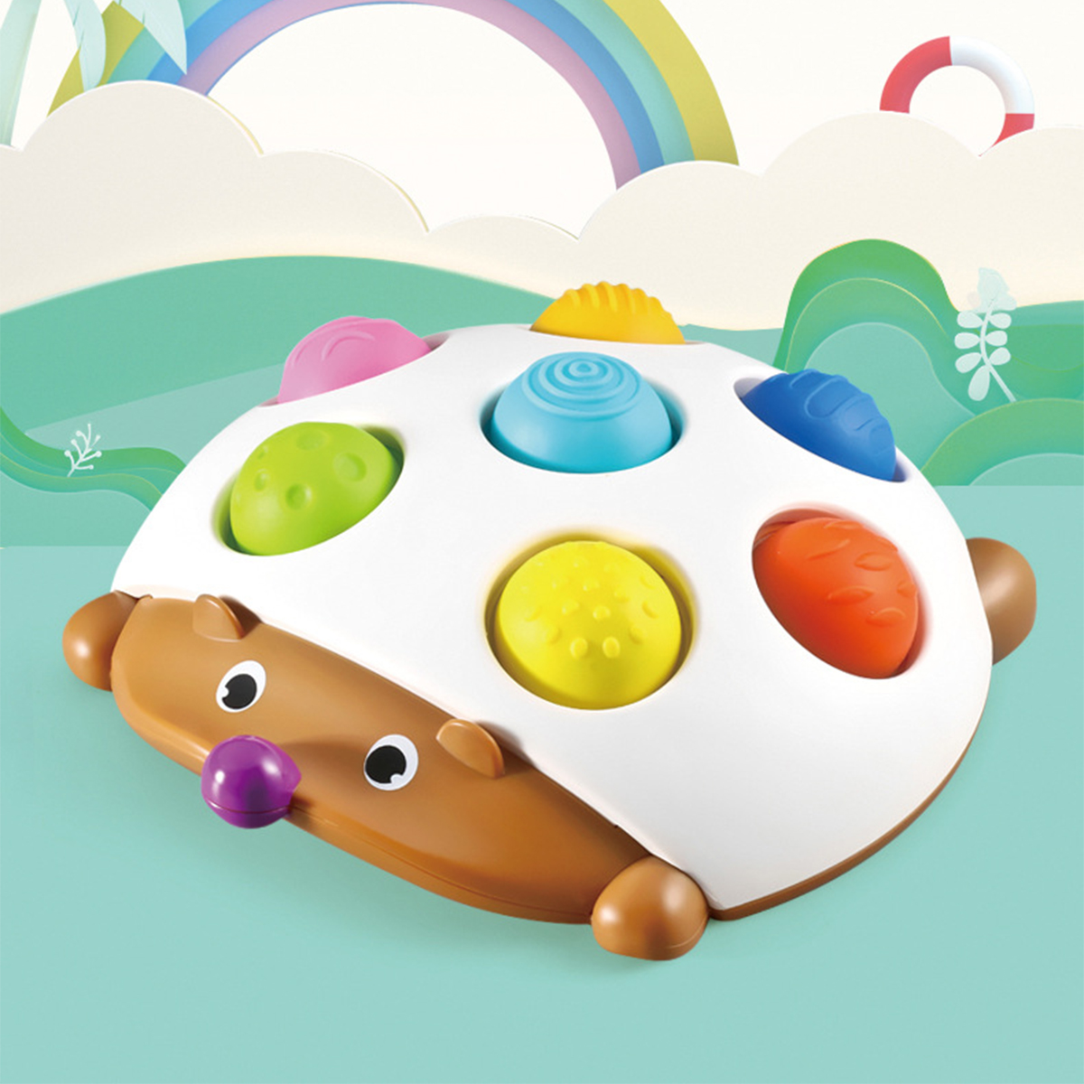 1 stks squeeze Push Pop Speelgoed Kids Vinger Druk siliconen Fidget zintuiglijke Speelgoed ForBaby Volwassenen Decompressie Speelgoed