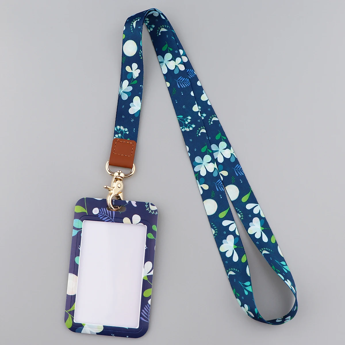 Cordini per tracolla con foglie piccole per chiavi Carta d'identità Cinghie per cellulare da palestra Porta badge USB Telefono fai da te Corda per appendere Fiori Cordino