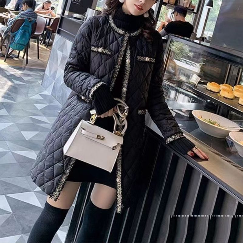 Chaqueta larga con botones para mujer, parka holgada y elegante a la moda, abrigo informal que combina con todo, prendas de vestir para Otoño e Invierno