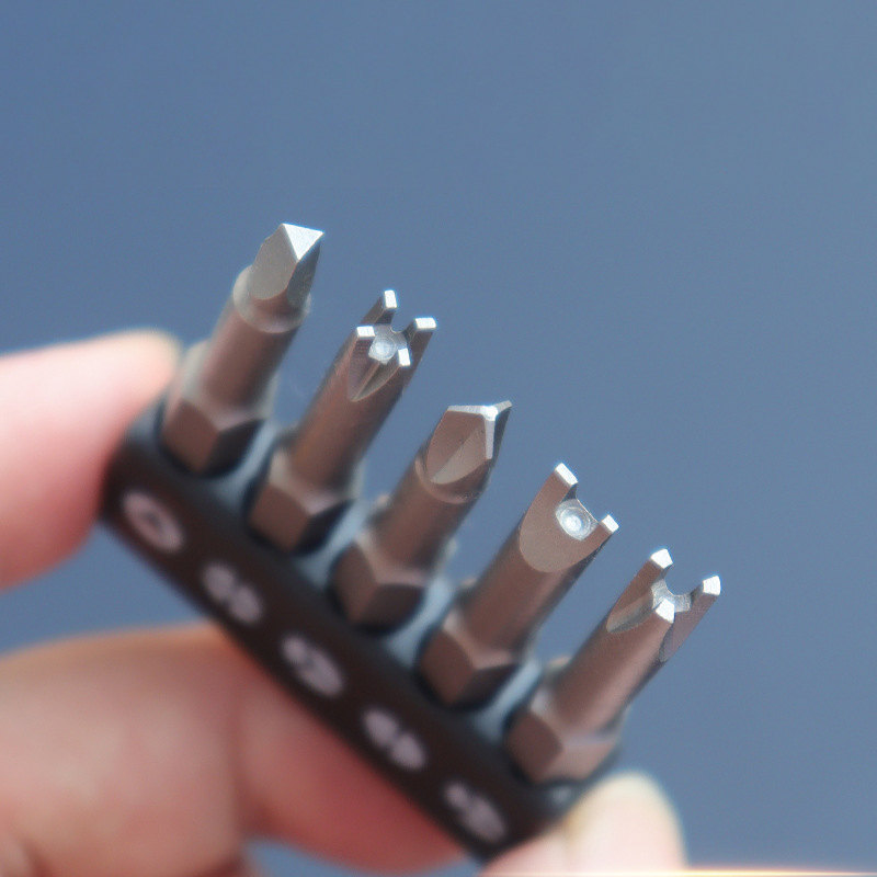 5Pcs Special-shaped Screwdriver Set 50mm U-shaped Y-Type Triangle Inner Cross Three Points Screwdriver Bit Tool L-Wrench