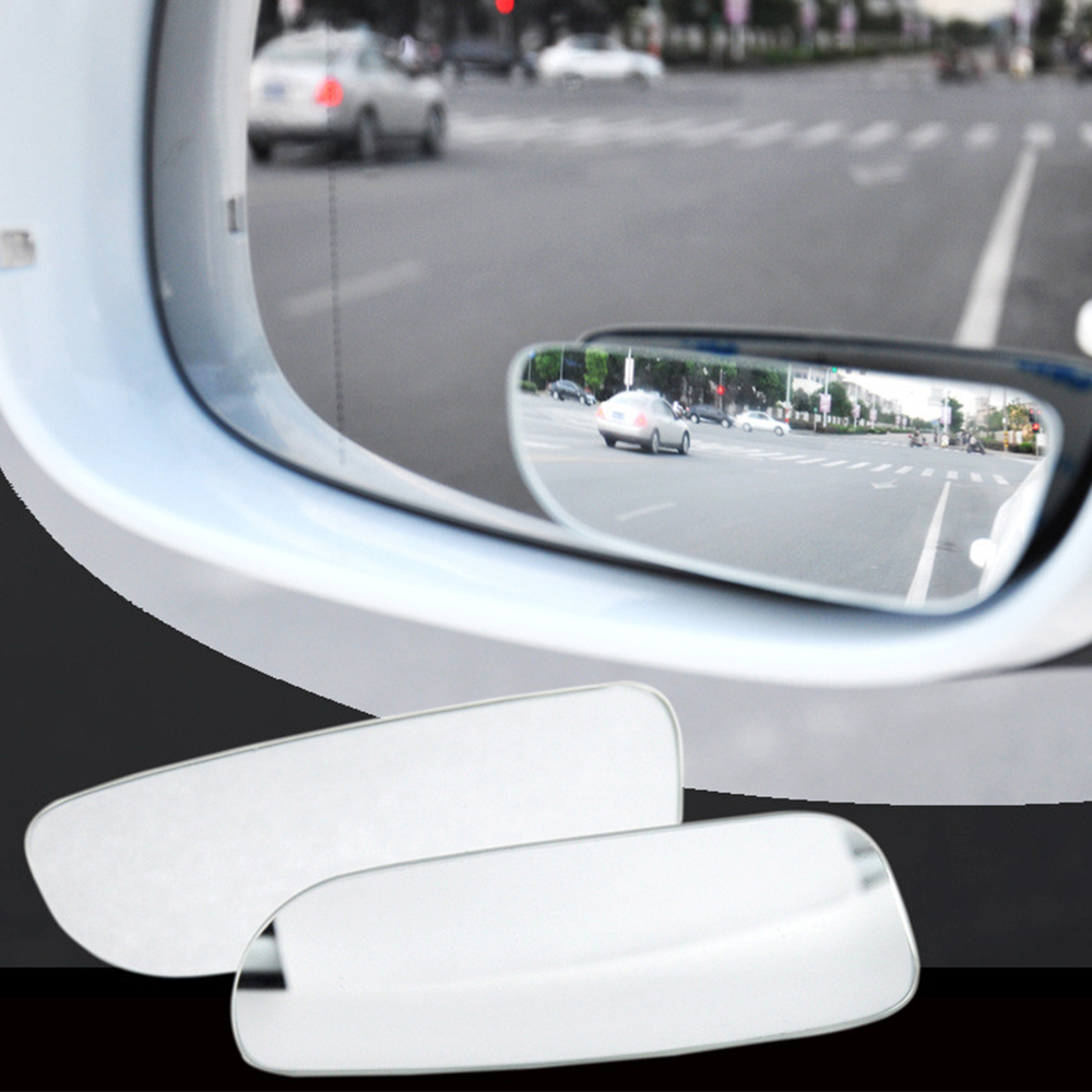 2 Stuks Auto Arc Groothoek Achteruitkijkspiegel Helder Slanke Dodehoekspiegel Omkeren Glas Bolle Achteruitkijkspiegel Parkeerspiegel voor SUV Auto