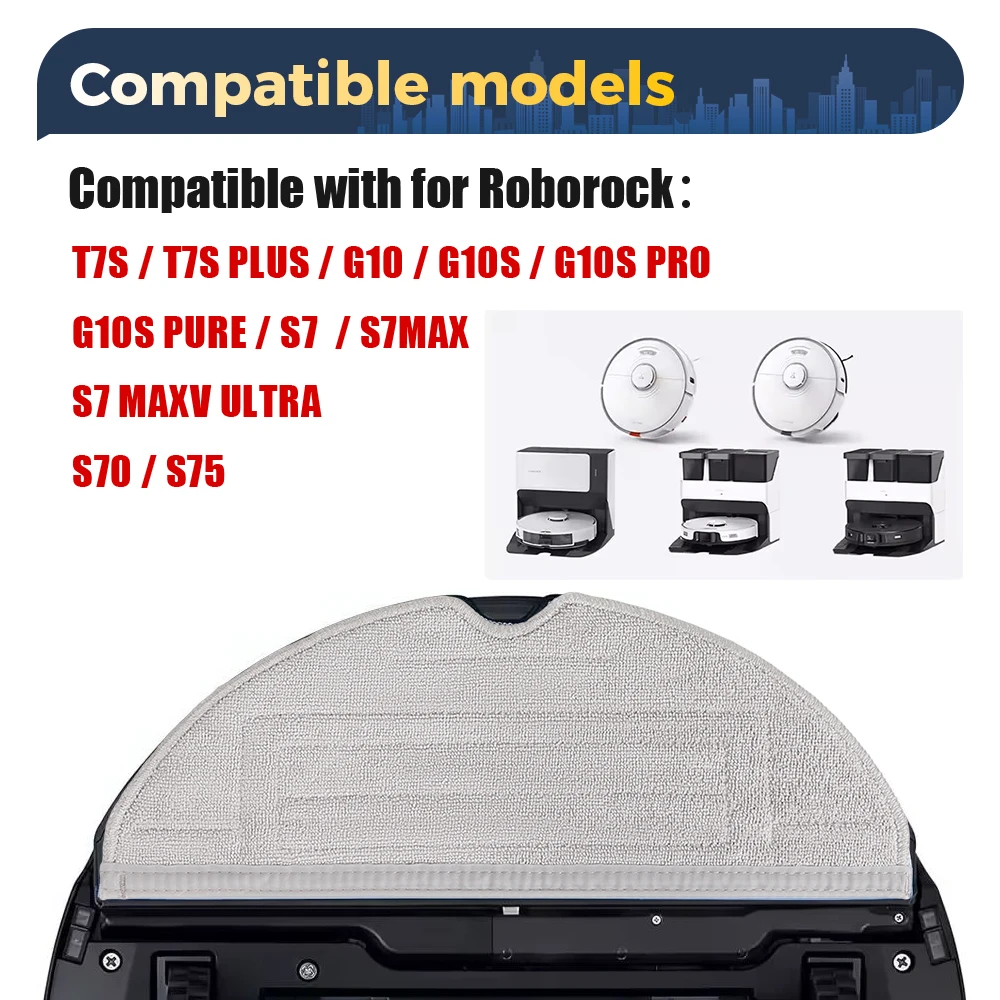 ผ้าซับสําหรับ Roborock S7 Maxv Ultra S7 Max S7 Maxv Plus S7 S8 S8 Pro Ultra S70 S75 T7S G10 G10S S8 + G10s Pro สูญญากาศสิ่งที่แนบมา