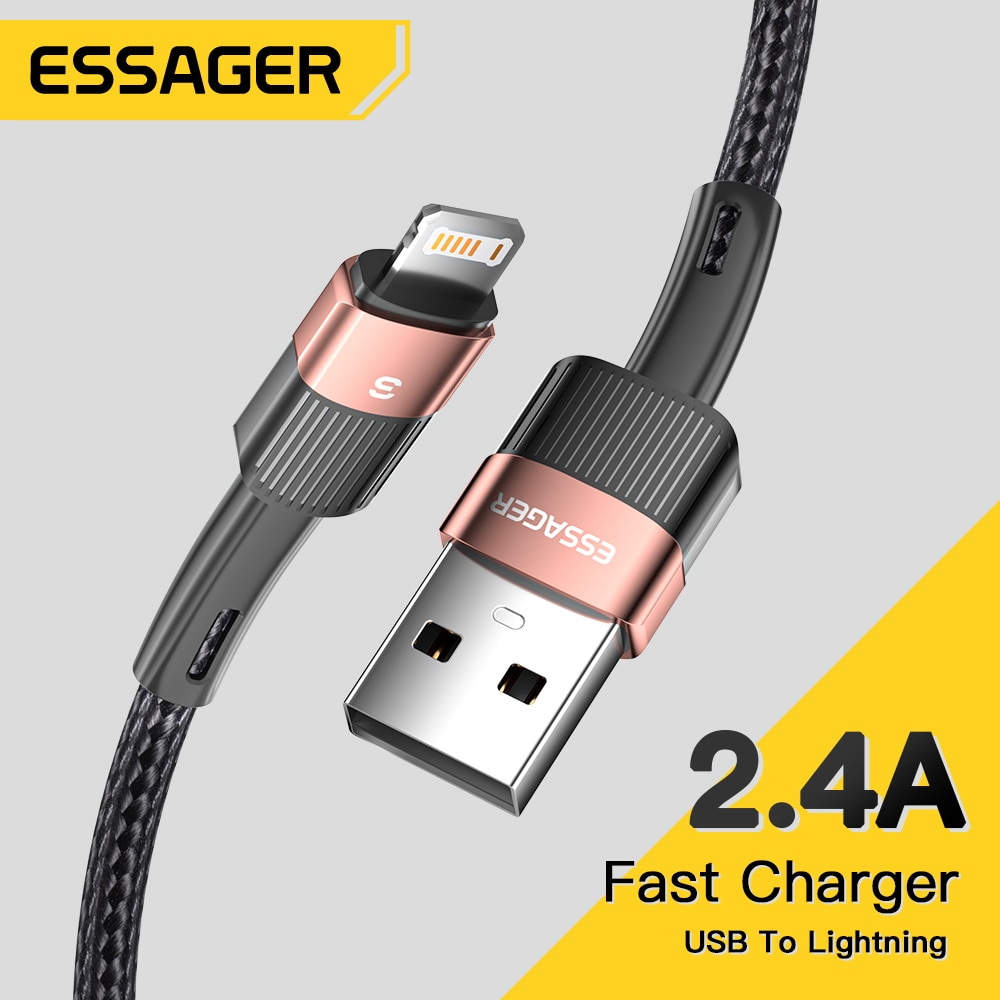 Essager schnell aufladen für iphone usb kabel 11 12 13 pro max mini xs xr x se 8 7 6 plus 6s 5 5s 2.0a kabel für iphone ladekabel