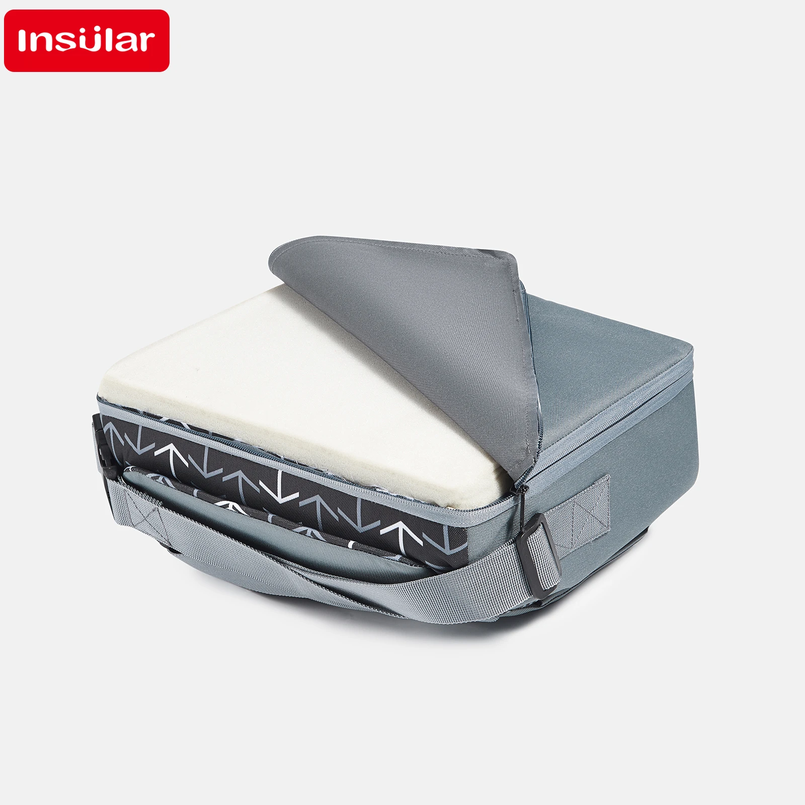 INSULAR Tragbarer, faltbarer, rutschfester Kindersitz, hohes Kissen, Baby-Esszimmerstuhl, hohes Kissen, Reisezubehör für Kinder