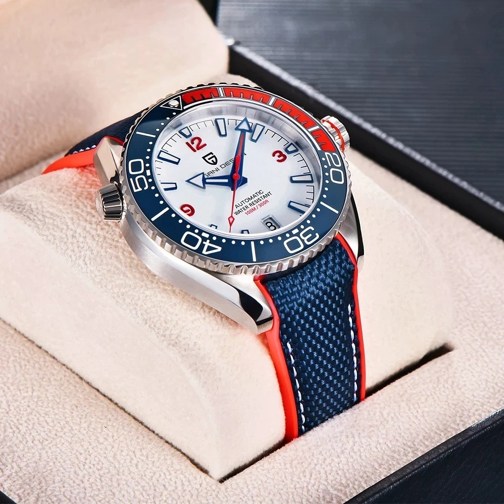 Zegarek męski PAGANI DESIGN V2 42MM z 2025 roku, szafirowe szkło, luksusowy mechaniczny zegarek na rękę, mechanizm japoński, stal nierdzewna, wodoodporny.