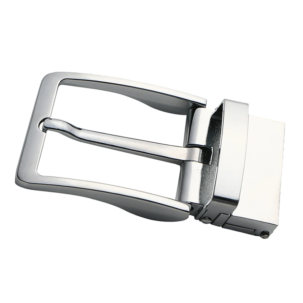 Reversible Belt Buckle for Men Single Square Belt Buckle Replacement