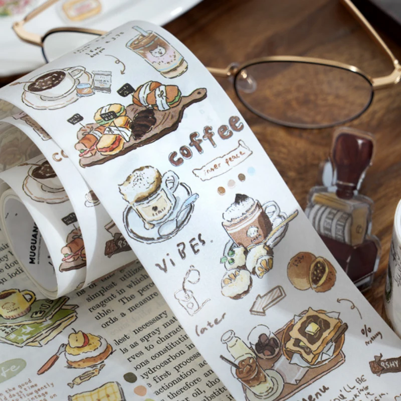 4 สไตล์ 1 ม้วน/แพ็คพิเศษเทปน้ํามันSlow Life Diary Seriesคู่มือตกแต่งVINTAGEยุโรปDIY Bottoming Collage