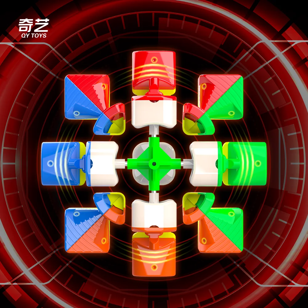 NEW Qiyi Warrior M UV 3X3 Magnetic Magic Speed Cube Stickerless Fidget Toys  Qiyi Warrior UV Cubo Magico Puzzle