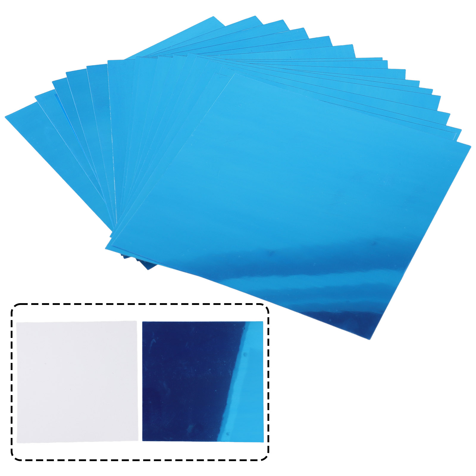 16PC 15 ซม.กระจกสติ๊กเกอร์ติดผนัง Self-กาวกระเบื้องอะคริลิคโมเสครูปลอกภาพจิตรกรรมฝาผนังครอบคลุมสําหรับห้องนอนในครัวเรือน DIY ตกแต่ง