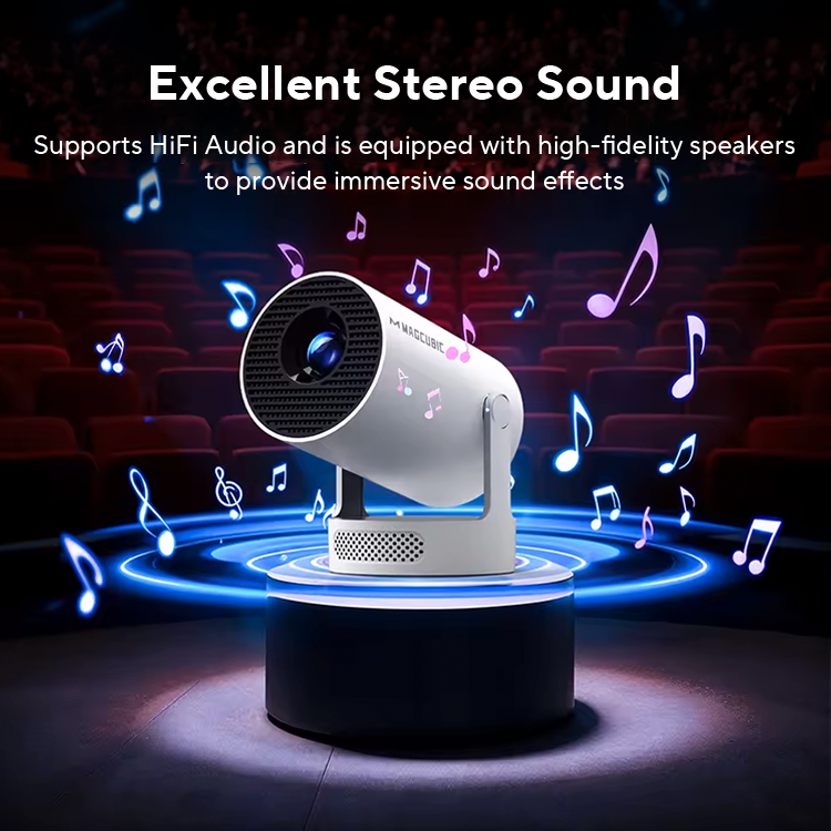 Magcubic 홈 시네마 야외 프로젝터, HY300 프로, 4K, 안드로이드 11, 듀얼 와이파이 6, 260ANSI, Allwinner H713, BT5.0, 1080P, 1280x720P