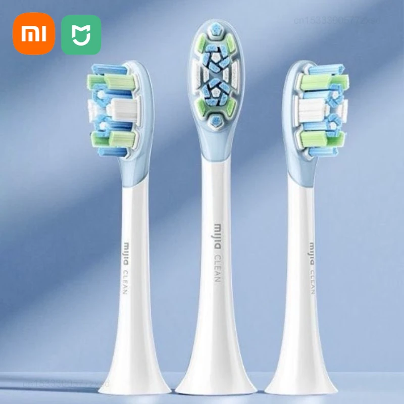 Оригинальная электрическая зубная щетка Xiaomi Mijia с качающейся головкой, 3 шт., насадки с звуковой вибрацией, аксессуары для электрической зубной щетки