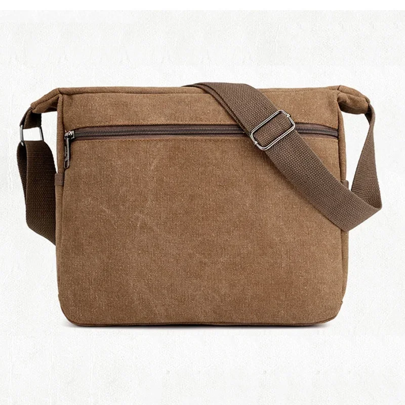 ใหม่แฟชั่นผู้ชายผ้าใบCrossbodyไหล่Messengerกระเป๋าMan Cross Body Bag Casual Multi Functionแบบพกพาชายกระเป๋า