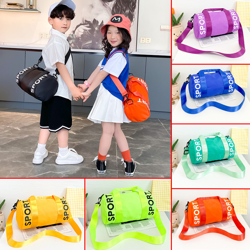 กระเป๋ากระเป๋าหิ้วเดินทางสำหรับเด็กสำหรับ Koper anak-anak สุดสัปดาห์กระเป๋าใส่เล่นกีฬาฟิตเนสกระเป๋าถือกลางแจ้งแบบดัฟเฟิลสำหรับใส่ว่ายน้ำ