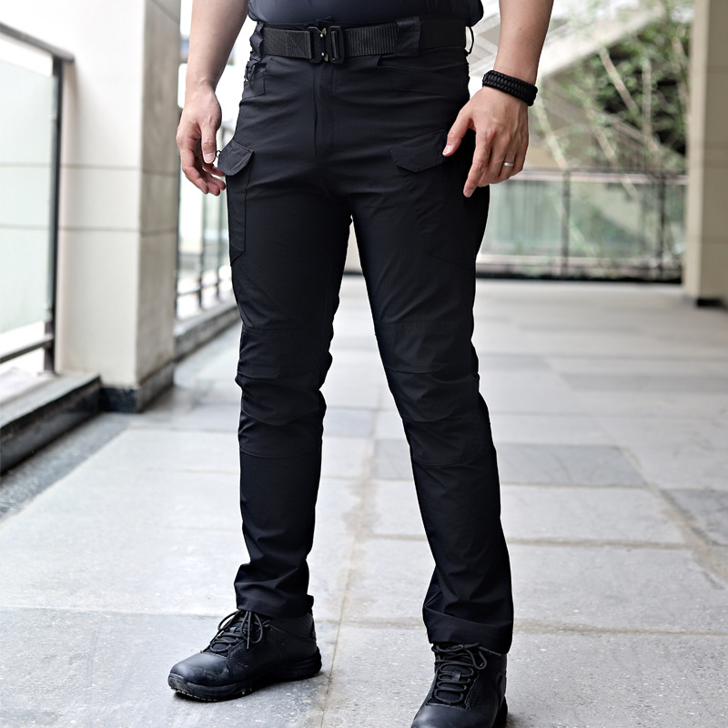 Pantaloni cargo tattici militari estivi Pantaloni casual da uomo Multi-tasche resistenti all'usura Pantaloni da lavoro per escursioni all'aperto ad asciugatura rapida da uomo